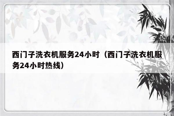 西门子洗衣机服务24小时(西门子洗衣机服务24小时热线)