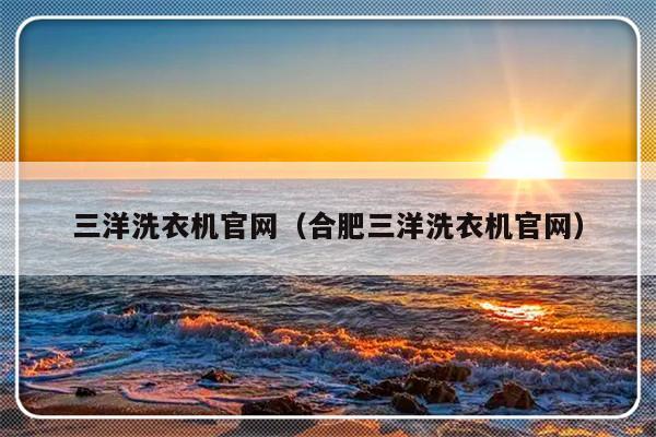 三洋洗衣机官网（合肥三洋洗衣机官网）-313啦实用网