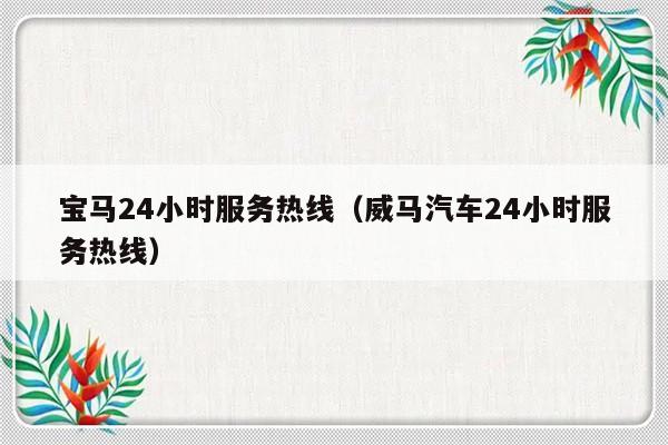 宝马24小时服务热线(威马汽车24小时服务热线)