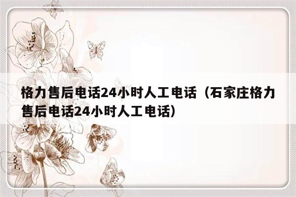 格力售后电话24小时人工电话(石家庄格力售后电话24小时人工电话)-313啦实用网