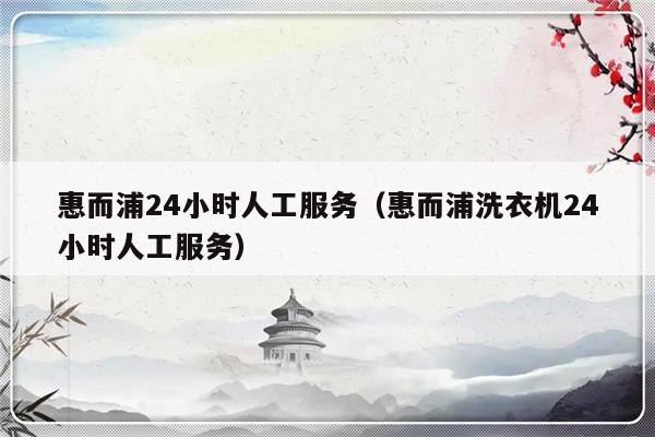 惠而浦24小时人工服务(惠而浦洗衣机24小时人工服务)