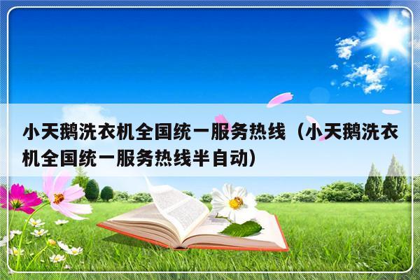 小天鹅洗衣机全国统一服务热线(小天鹅洗衣机全国统一服务热线半自动)-313啦实用网
