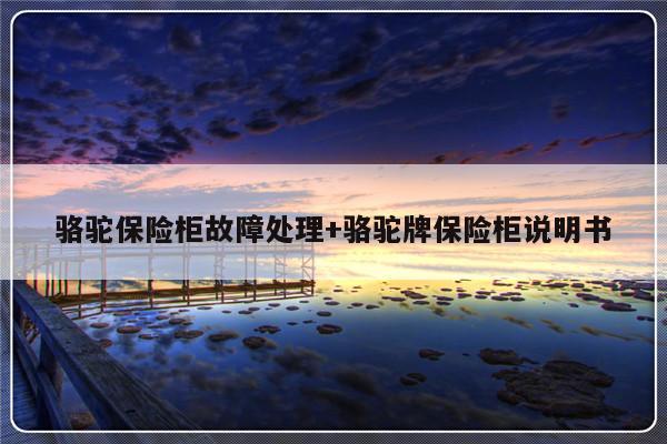 骆驼保险柜故障处理+骆驼牌保险柜说明书