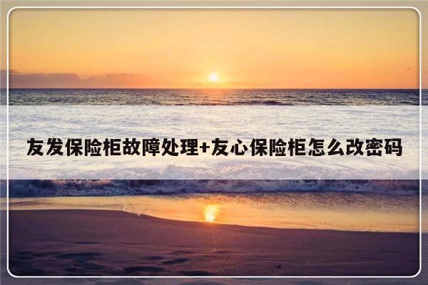 友发保险柜故障处理+友心保险柜怎么改密码