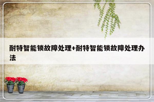 耐特智能锁故障处理+耐特智能锁故障处理办法