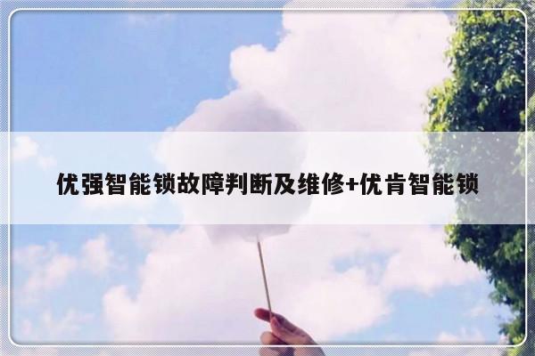 优强智能锁故障判断及维修+优肯智能锁-313啦实用网