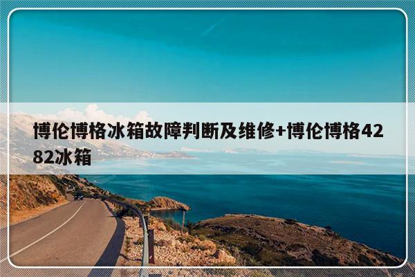 博伦博格冰箱故障判断及维修+博伦博格4282冰箱