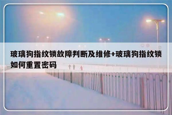 玻璃狗指纹锁故障判断及维修+玻璃狗指纹锁如何重置密码
