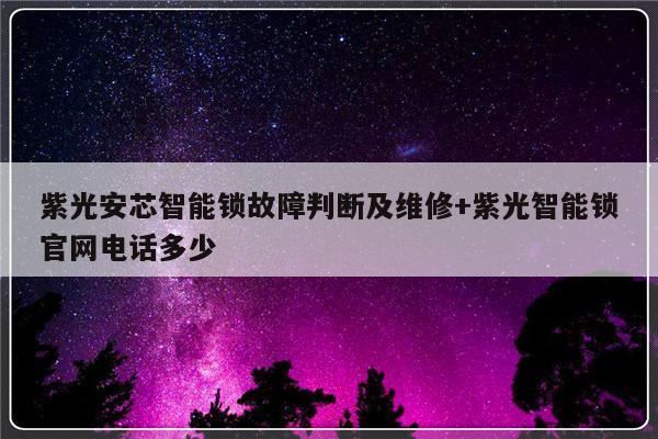 紫光安芯智能锁故障判断及维修+紫光智能锁官网电话多少