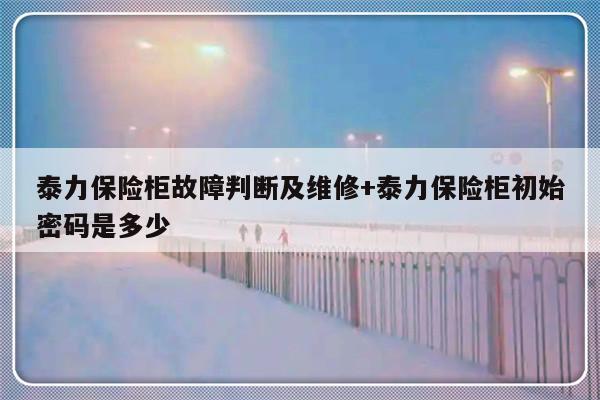 泰力保险柜故障判断及维修+泰力保险柜初始密码是多少-313啦实用网