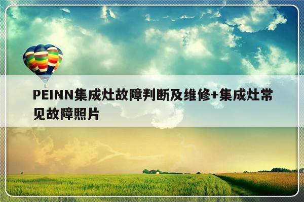 PEINN集成灶故障判断及维修+集成灶常见故障照片