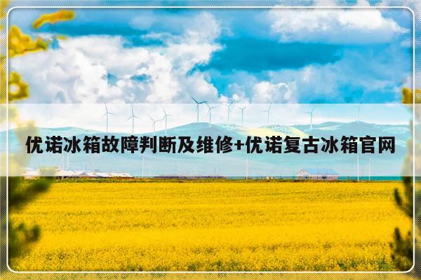 优诺冰箱故障判断及维修+优诺复古冰箱官网-313啦实用网