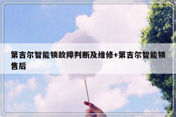 第吉尔智能锁故障判断及维修+第吉尔智能锁售后