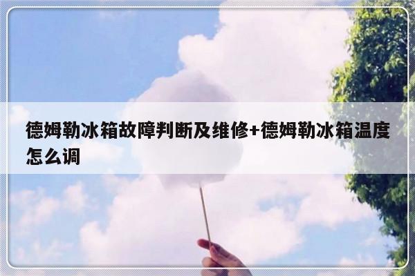 德姆勒冰箱故障判断及维修+德姆勒冰箱温度怎么调