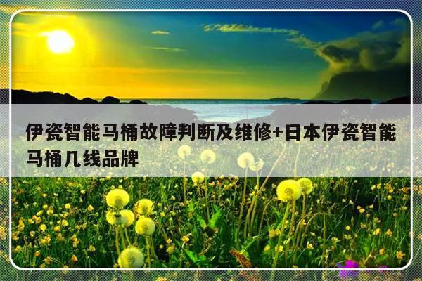 伊瓷智能马桶故障判断及维修+日本伊瓷智能马桶几线品牌