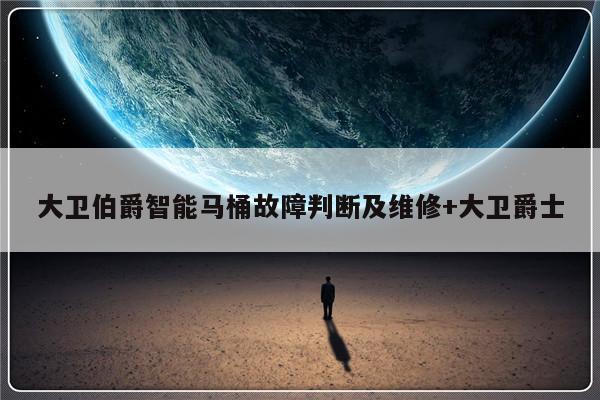 大卫伯爵智能马桶故障判断及维修+大卫爵士