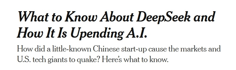 霸榜刷屏 “掀翻”美股 引爆AI圈的东方“黑马”DeepSeek啥来头?