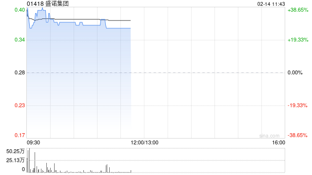 盛诺集团盘中涨逾38% 预计年度税后溢利同比增加至少1.6亿港元