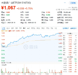 国家数据集团来了!大数据产业ETF(516700)飙涨5.75%,信创ETF基金收涨4.87%,基金经理火线解读