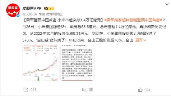 4400亿!雷军走上神坛