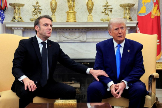 白宫“激烈争吵”后,马克龙分别与美乌领导人通话