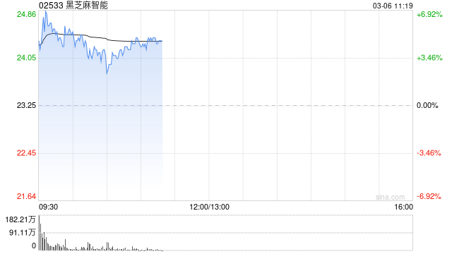 黑芝麻智能早盘高开逾6% 公司预计2024年度实现扭亏为盈
