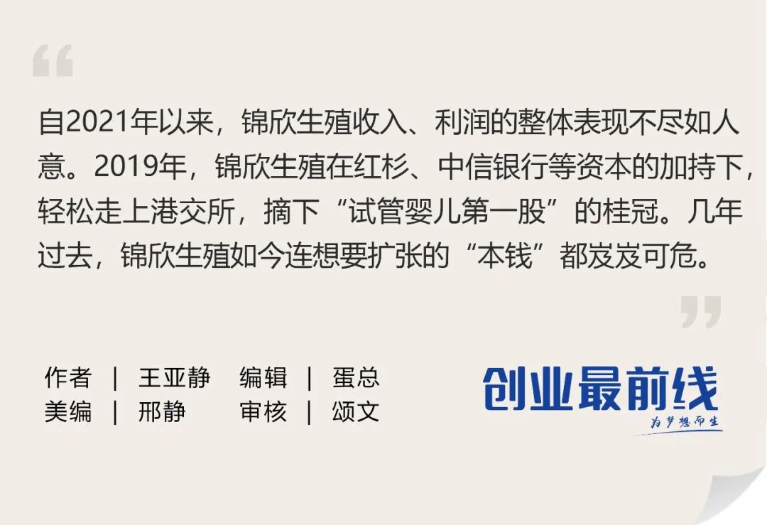资本风云丨锦欣生殖短期资金缺口7亿!“试管婴儿第一股”失色