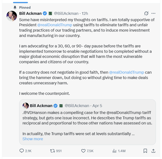 美国将陷“经济核冬”？华尔街大佬再劝特朗普：暂缓“对等关税”1-3个月