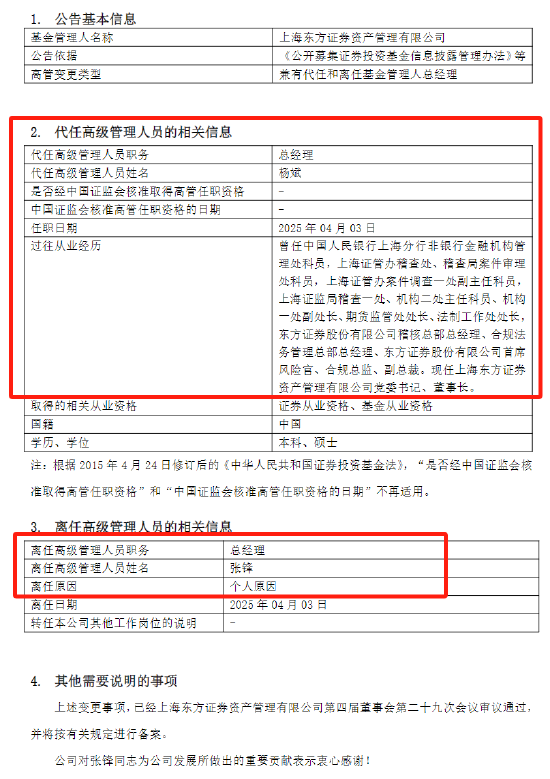 东方红资管总经理张锋,黯然离职的背后