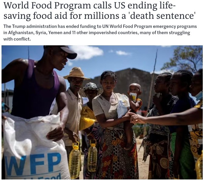 美国“断供”加剧全球人道危机