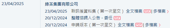 餐饮企业「绿茶集团」，再次通过IPO聆讯，或很快香港上市，花旗、招银国际联席保荐