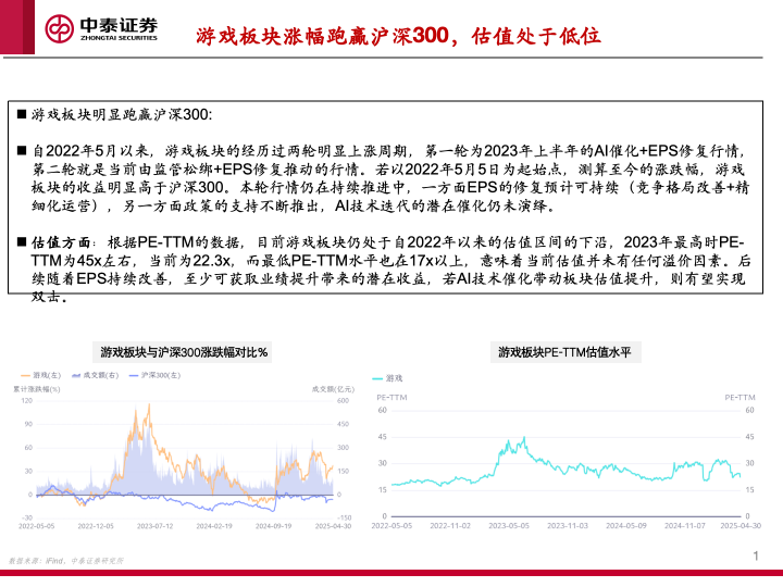 【中泰传媒】1Q25游戏财报总结——收入持续攀升，季度扣非利润创新高