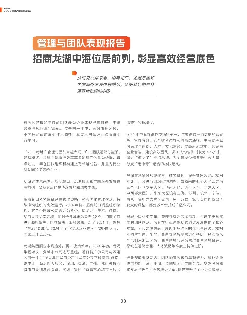 观点指数：2025年房地产卓越表现报告