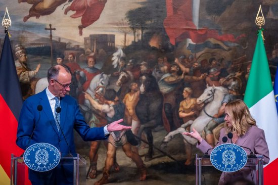 梅洛尼会见默茨时称自己非 “国际领导人心理医生”