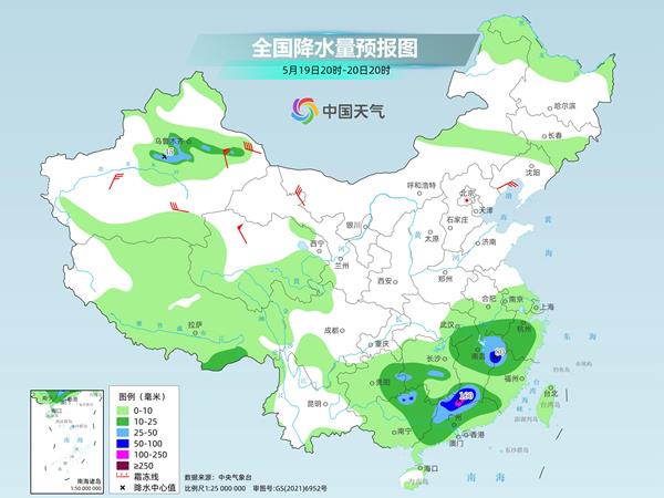 未来几天南方强降雨将持续 北方大范围高温后也将有雨