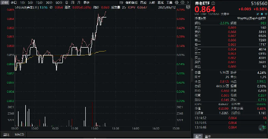 老博会规模创纪录，养老产业链躁动！医药领涨，养老ETF（516560）午后拉升！银发经济风口或至？