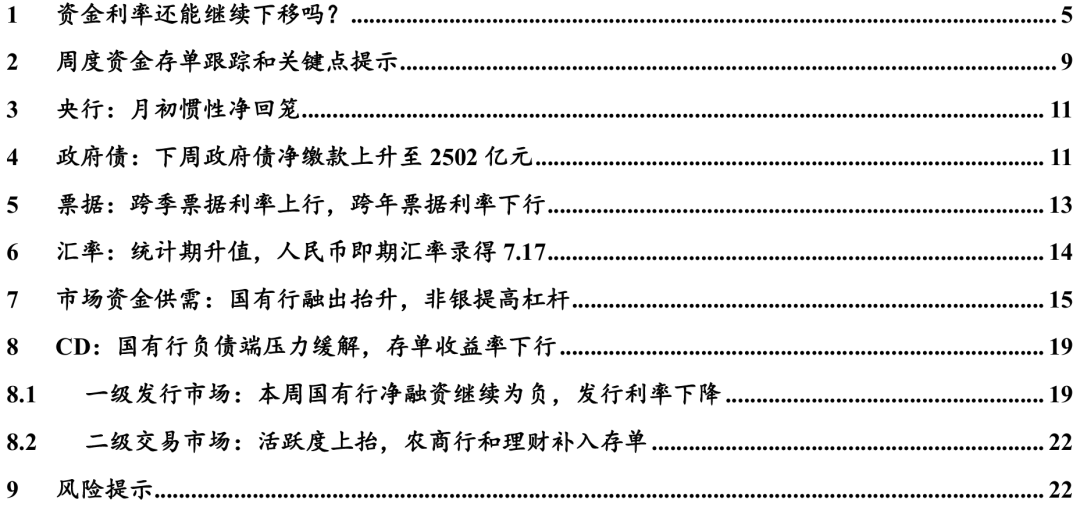 财通证券:资金利率还能继续下移吗?