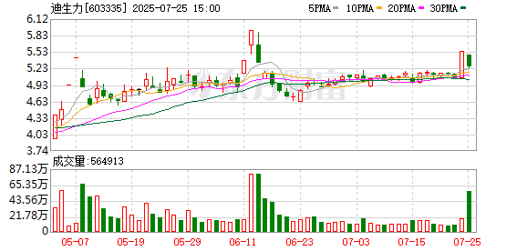 迪生力：7月25日召开董事会会议
