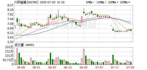 兴民智通：7月29日召开董事会会议
