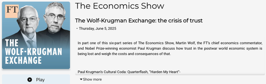 克鲁格曼再发声：关税不能救美国制造 反成制度毒药