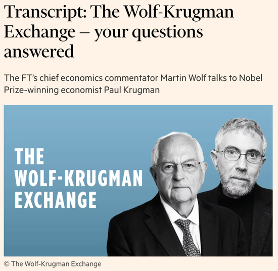 克鲁格曼再发声：关税不能救美国制造 反成制度毒药