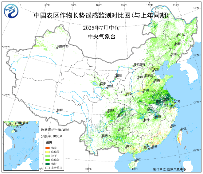 中央气象台：全国农业气象月报（2025年08月05日）