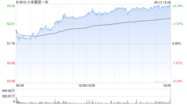 小摩：料小米集团-W今年智能手机收入仅增长5% 评级“中性”