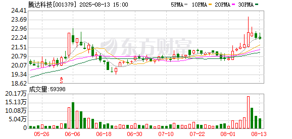 腾达科技：2025年半年度净利润约3933万元