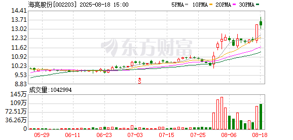 海亮股份大宗交易成交52.31万股 成交额694.68万元