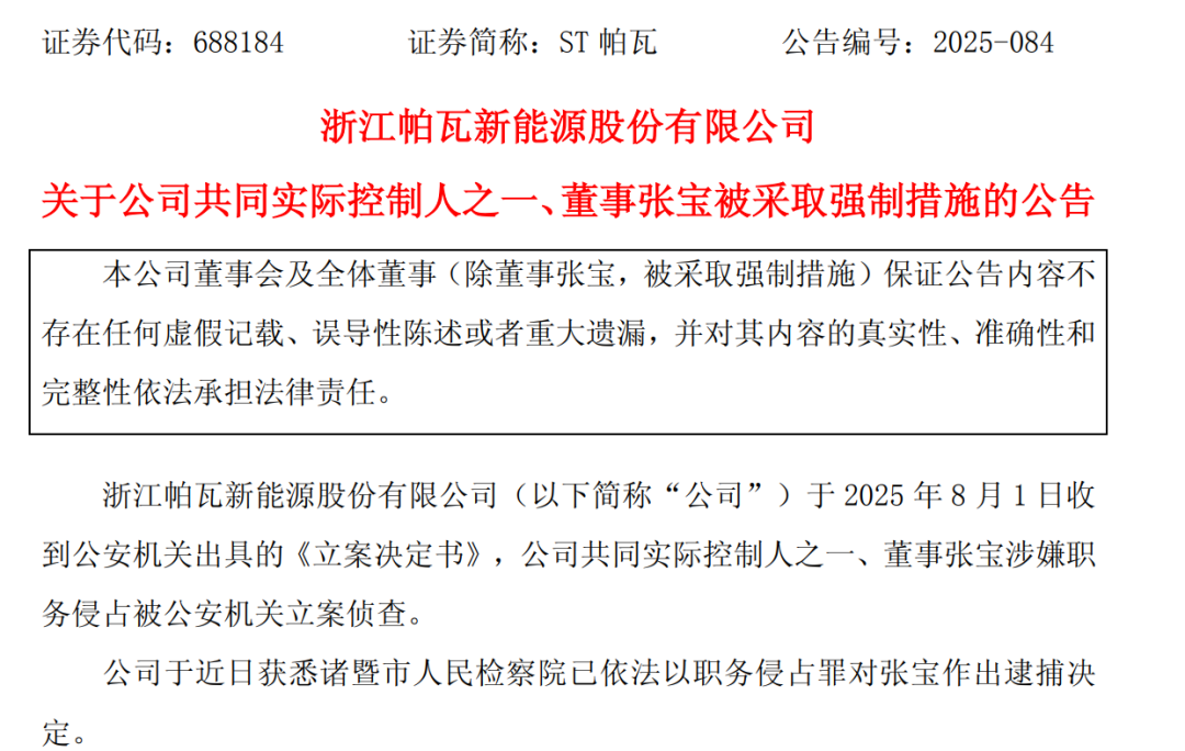 涉嫌侵占公司1.9亿元资金，张宝被批捕！他是大学博导，从教书到经商，成为上市公司董事长和实控人