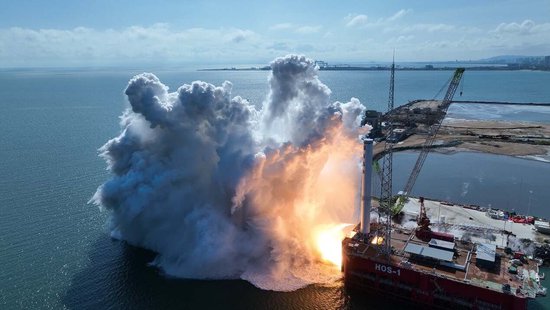 稳中求进 ，商业运力最大！国内商业航天液体火箭天龙三号一级动力系统海上试车成功