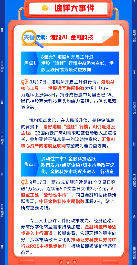 【盘前三分钟】9月18日ETF早知道
