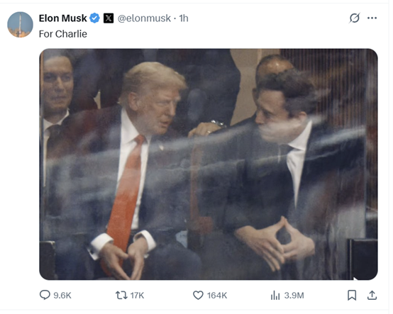 关系缓和新迹象？马斯克与特朗普闹掰后再同框 现场图曝光