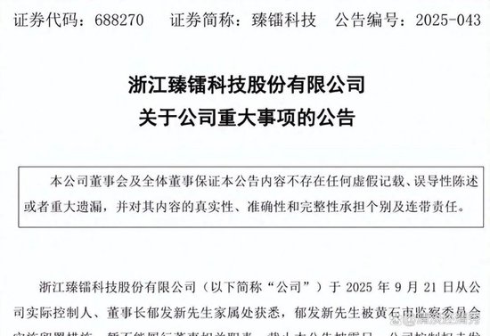 臻镭科技双重身份董事长被留置:31亿身家背后的角色之困